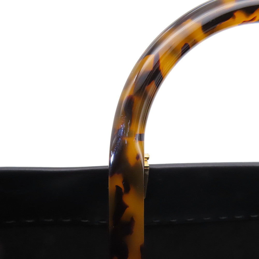 FENDI Sunshine Tote Bag Black8BH386 Calf Leather Size Medium