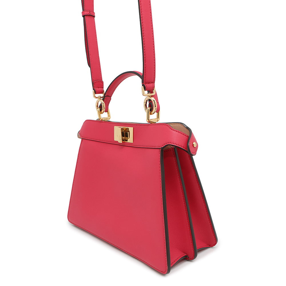 FENDI Peekaboo I see you Pink8BN327 Leather Size Small