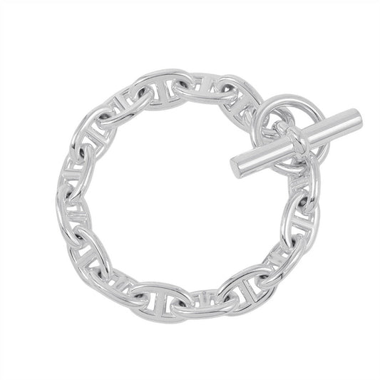 HERMES Chaine d'Ancre Bracelet 15 frames Size MM SV925