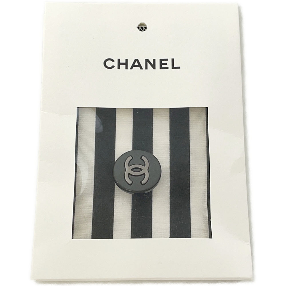 CHANEL Coco Beach Striped Pants Size 34 Black/WhiteP76233 Cotton 97% Polyurethane 3%