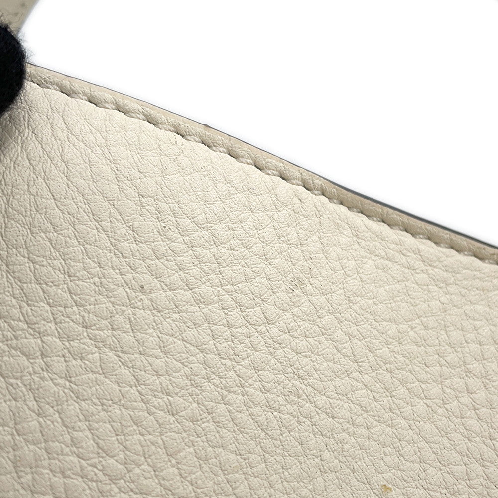 Valentino Garavani All Time 2WAY Handbag Ivory5W2B0Q26IMZ Grained Calf Leather Size Small