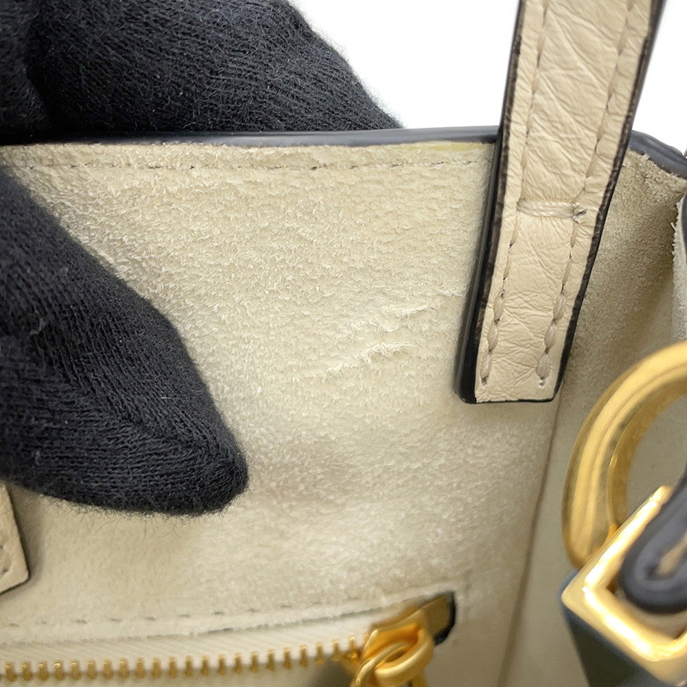 Valentino Garavani All Time 2WAY Handbag Ivory5W2B0Q26IMZ Grained Calf Leather Size Small