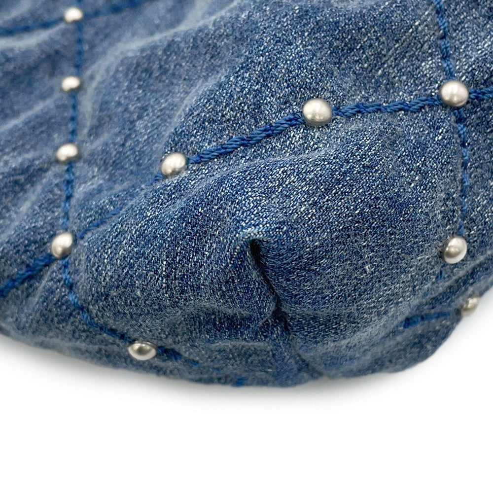 CHANEL CHANEL 22 Matelasse ChainShoulder Bag BlueAS3260 Denim Size Small