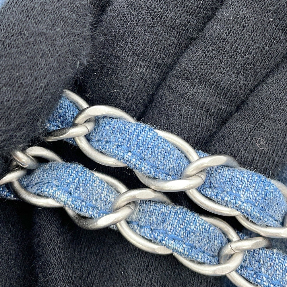 CHANEL CHANEL 22 Matelasse ChainShoulder Bag BlueAS3260 Denim Size Small