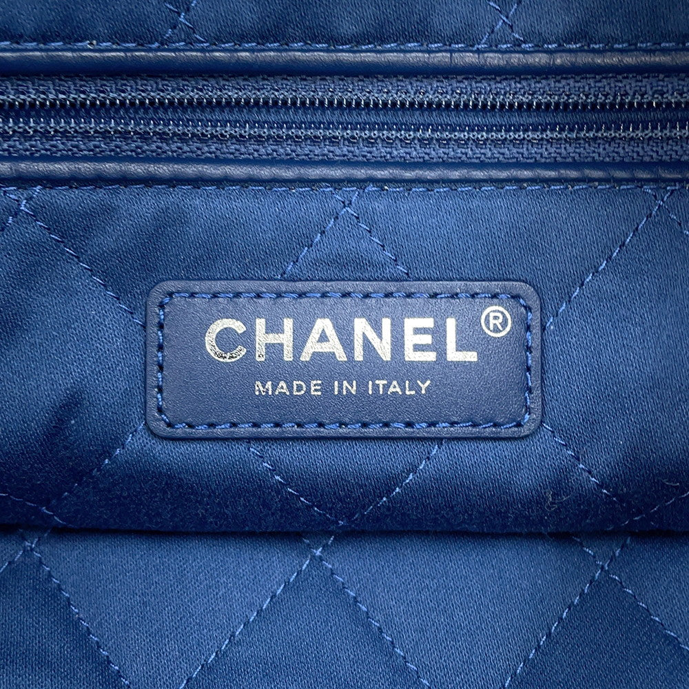 CHANEL CHANEL 22 Matelasse ChainShoulder Bag BlueAS3260 Denim Size Small