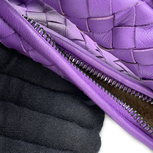 Bottega Veneta INTRECCIATO Hobo Bag Purple367639 Leather
