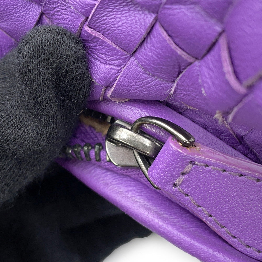 Bottega Veneta INTRECCIATO Hobo Bag Purple367639 Leather