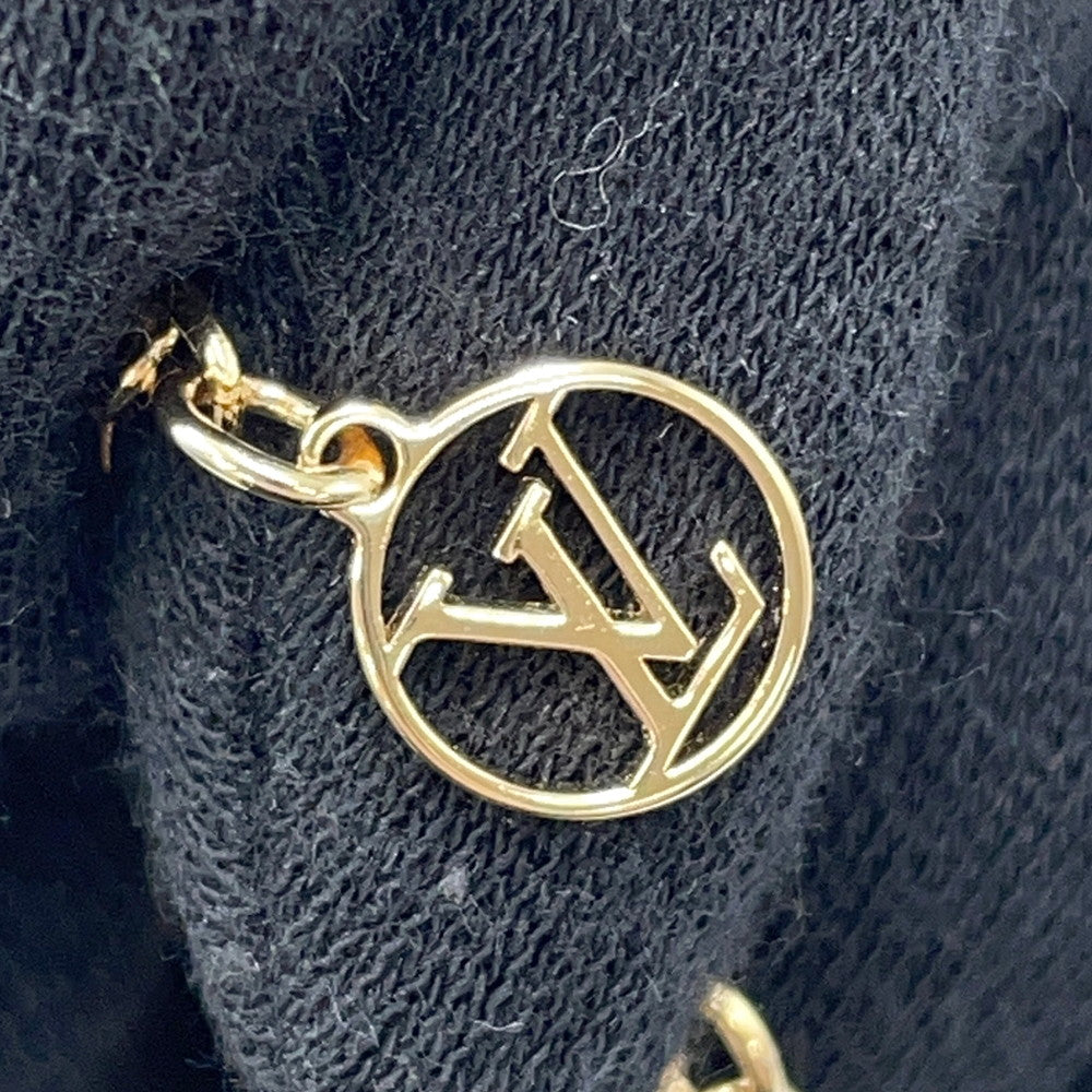 LOUIS VUITTON LV Flora Gram Necklace GoldM00981 Gold Plated Resin