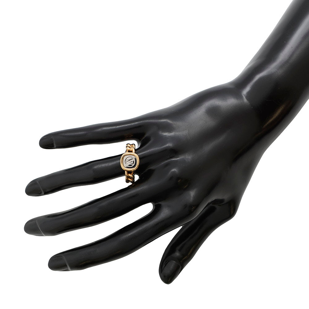 LOUIS VUITTON ID Ring Size M (No. 12) GoldM61095 Metal