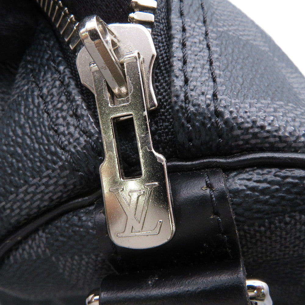 LOUIS VUITTON Keepall Bandouliere NoirN41413 Damier Graphite Size 55