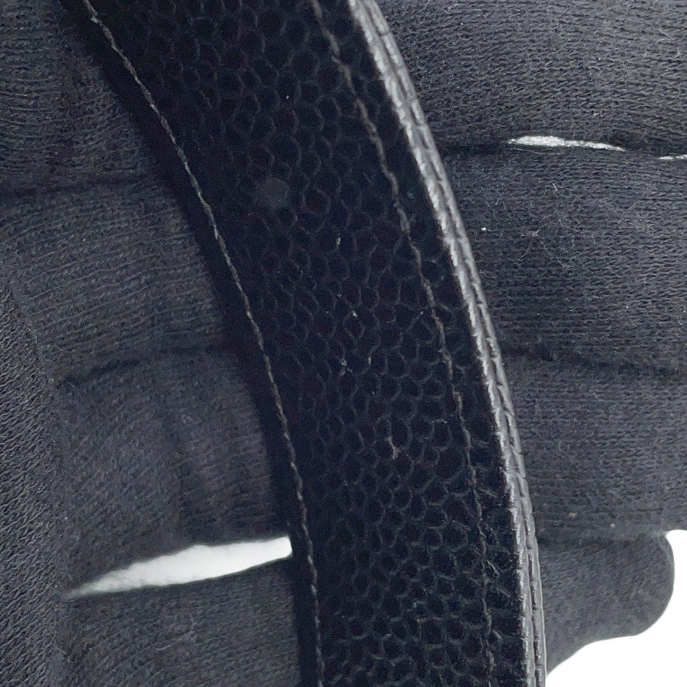 CHANEL Matelasse Handbag Black Caviar Leather Size 25