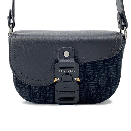 Dior Saddle flap messenger bag Black2ADCA435YKS Leather Canvas Size Mini