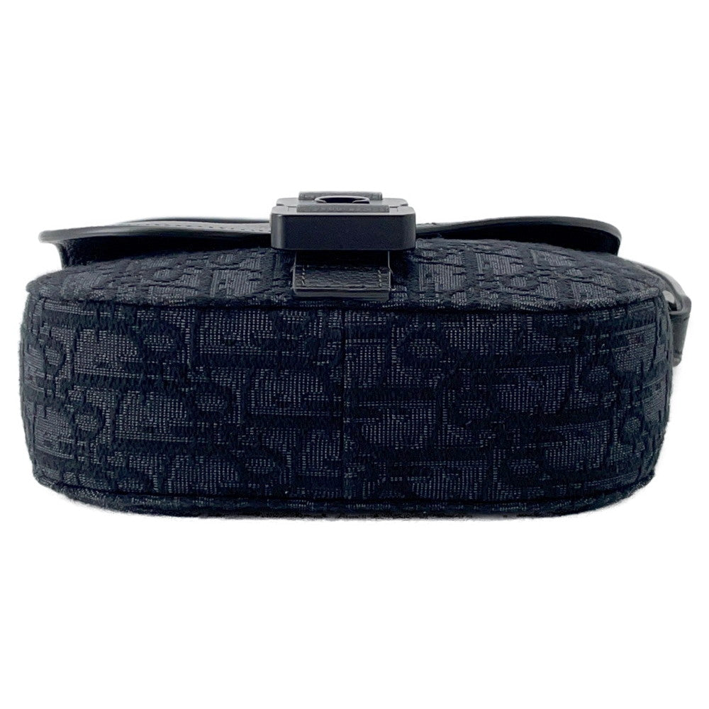 Dior Saddle flap messenger bag Black2ADCA435YKS Leather Canvas Size Mini