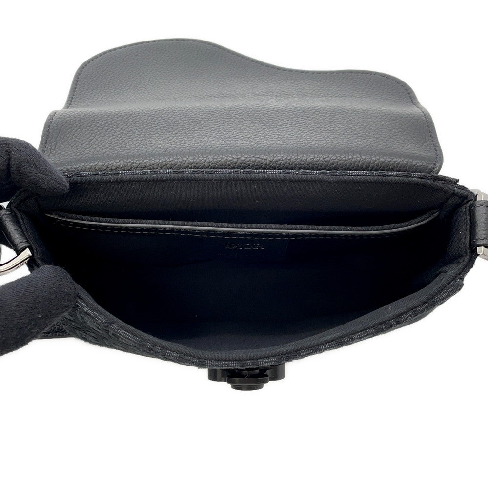 Dior Saddle flap messenger bag Black2ADCA435YKS Leather Canvas Size Mini