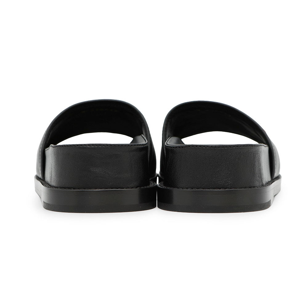 CHANEL CHANEL logo sandals Black/MulticolorG38933 Leather Size 37C