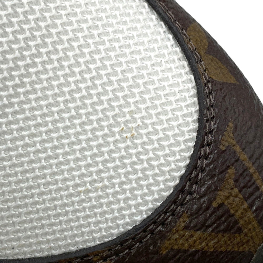 LOUIS VUITTON Run Away・Sneakers White1A4XNO Calf Leather Monogram Size 39 1/2