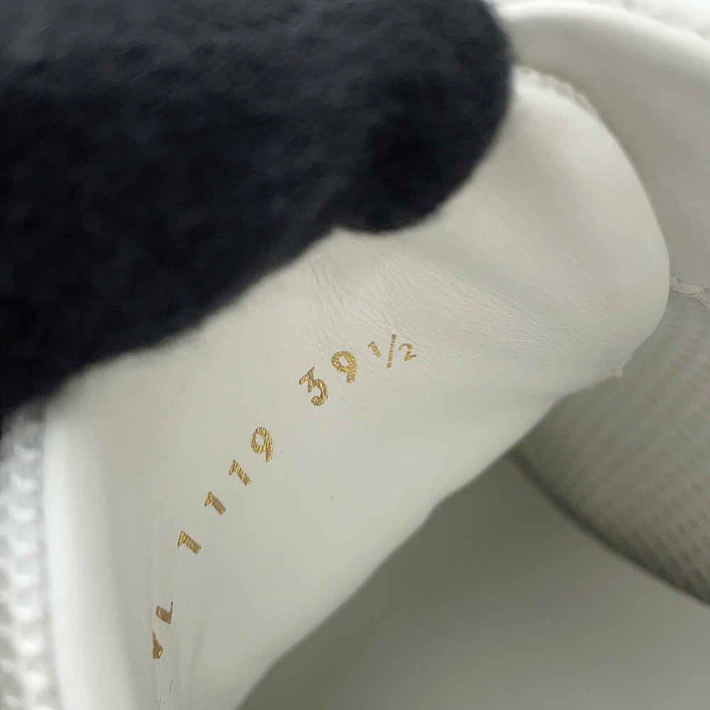 LOUIS VUITTON Run Away・Sneakers White1A4XNO Calf Leather Monogram Size 39 1/2