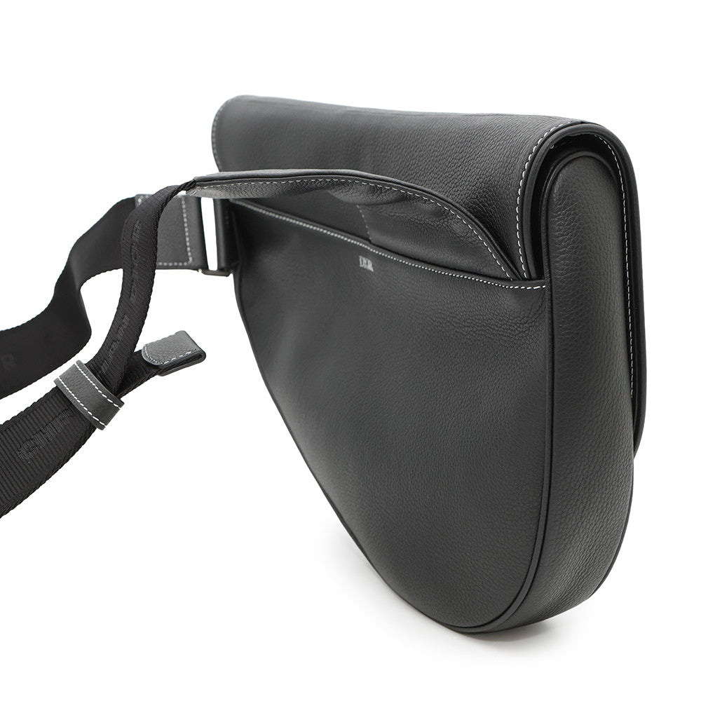 Dior Maxi Saddlebag Black1ADPO211YKK Calf Leather