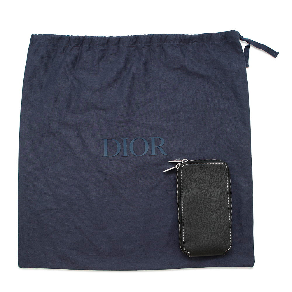 Dior Maxi Saddlebag Black1ADPO211YKK Calf Leather