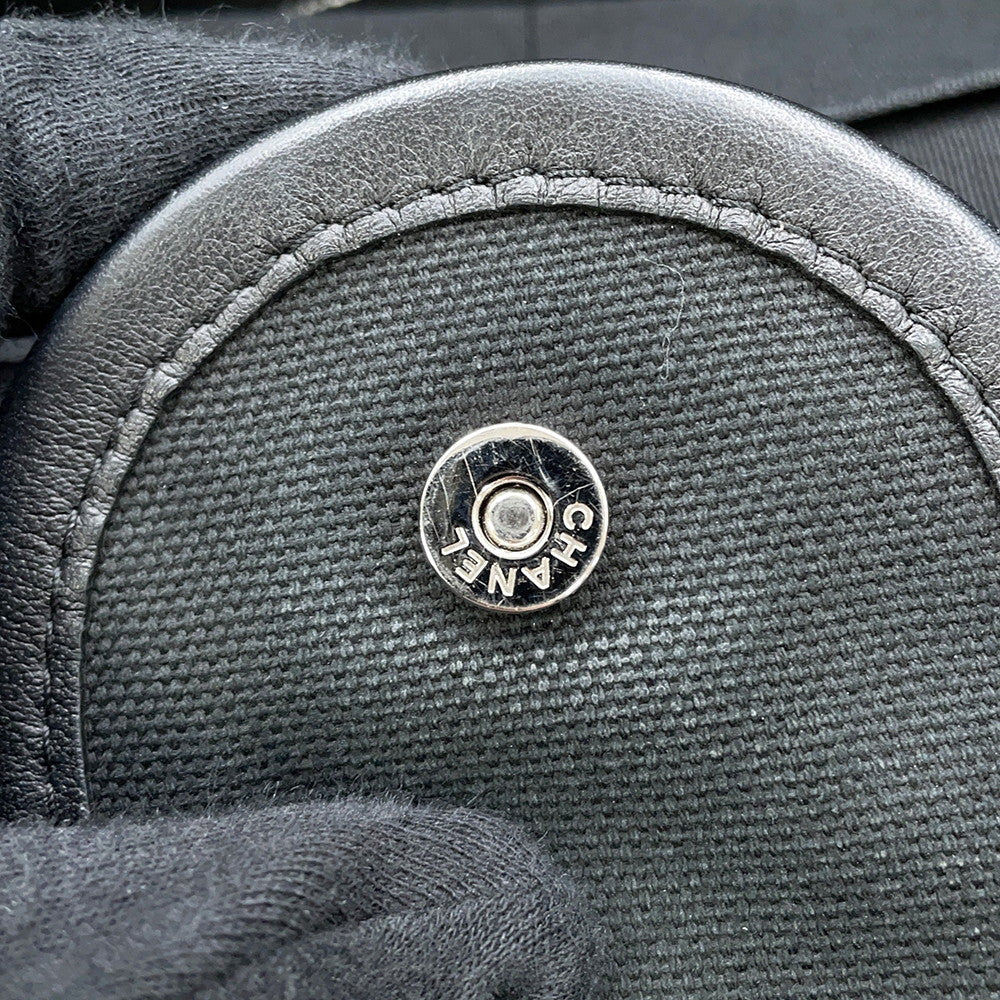 CHANEL Deauville 2WAY ChainTote Bag Black/WhiteA66941 Canvas Leather Size MM