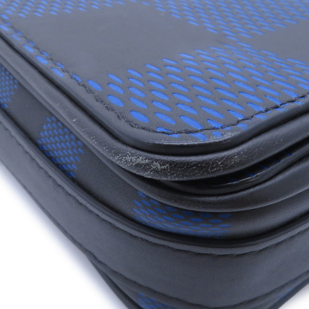 LOUIS VUITTON Studio messenger Noir/BlueN50037 Damier Infini Leather3D