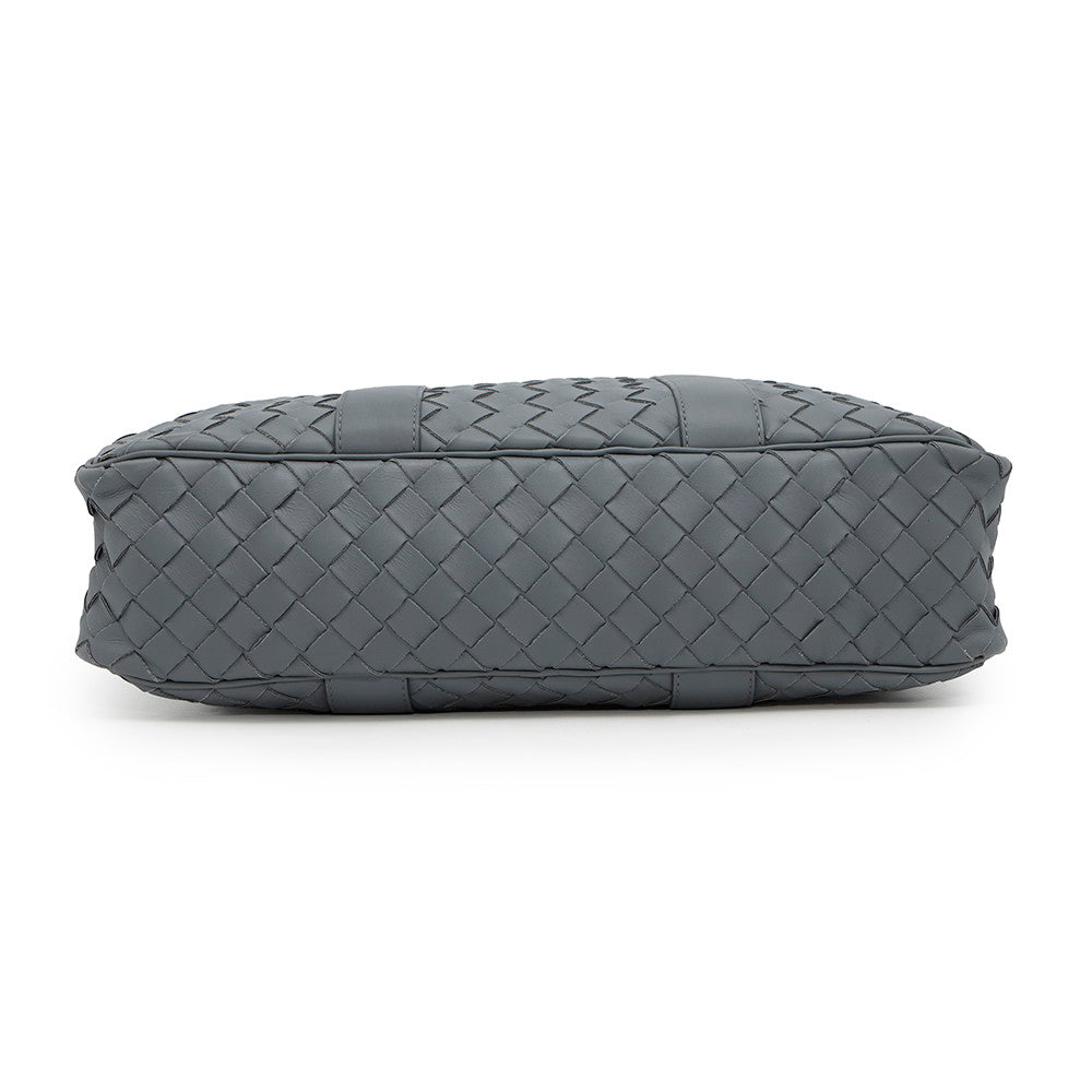 Bottega Veneta INTRECCIATO 2WAY Business Bag Gray Leather