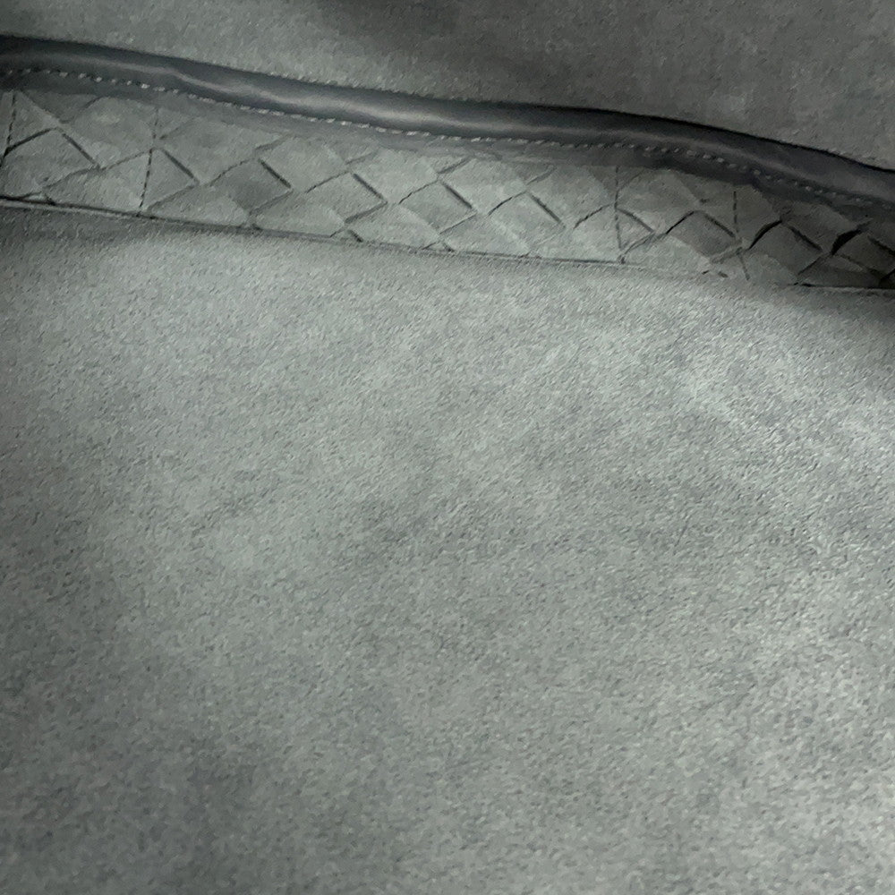 Bottega Veneta INTRECCIATO 2WAY Business Bag Gray Leather