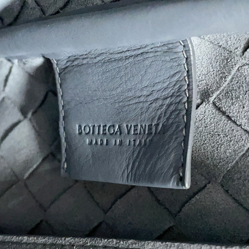 Bottega Veneta INTRECCIATO 2WAY Business Bag Gray Leather