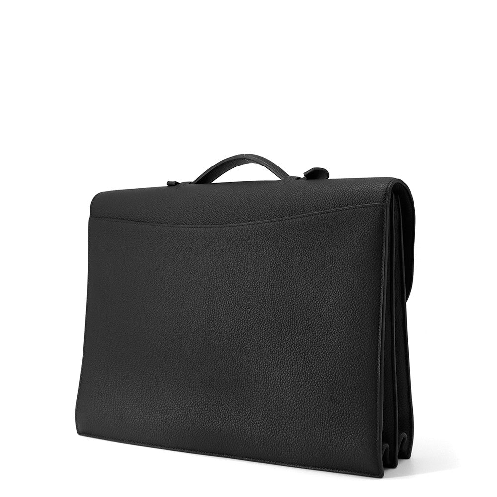 HERMES Sac A Depeches Black Togo Leather Size 38