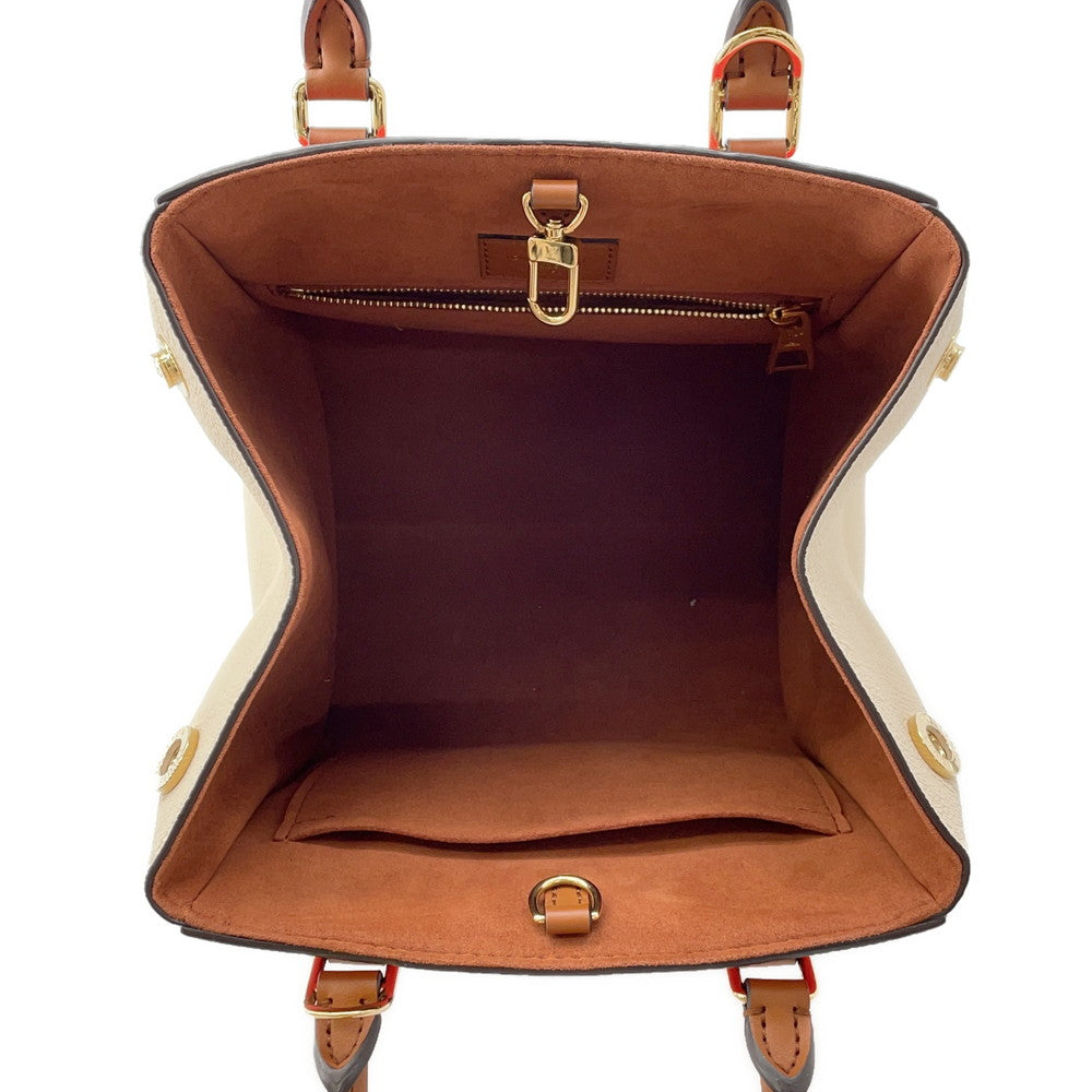 LOUIS VUITTON Fold tote Cerise/Cream/BrownM45389 Monogram Calf Leather Size PM