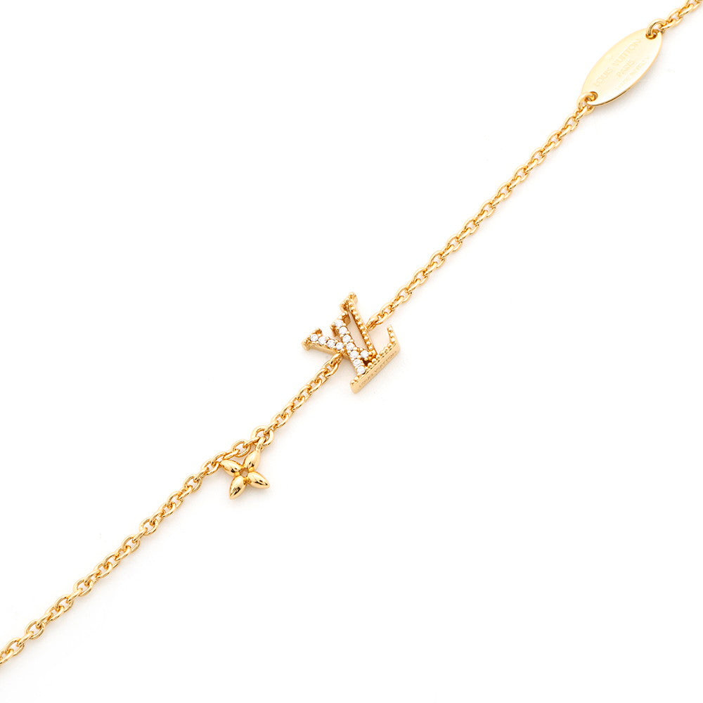 LOUIS VUITTON Bracelet・LV Iconic GoldM00587 Metal Rhinestone
