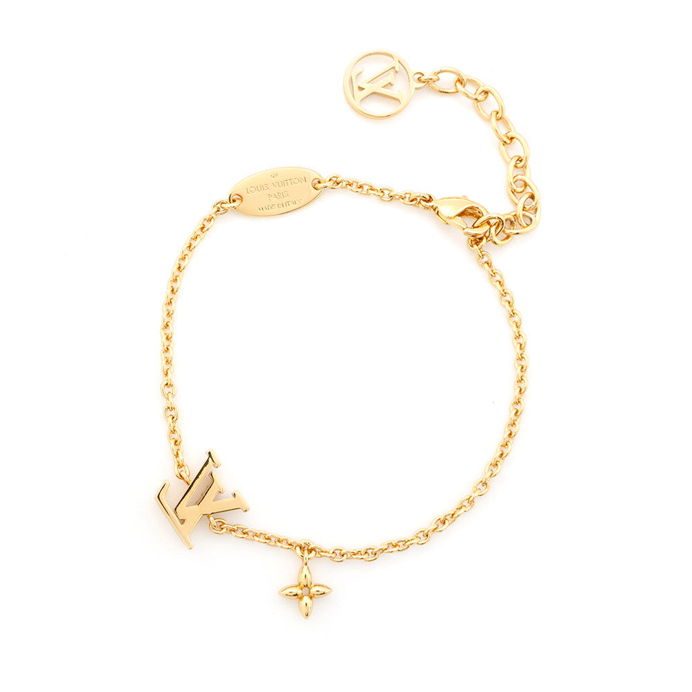LOUIS VUITTON Bracelet・LV Iconic GoldM00587 Metal Rhinestone
