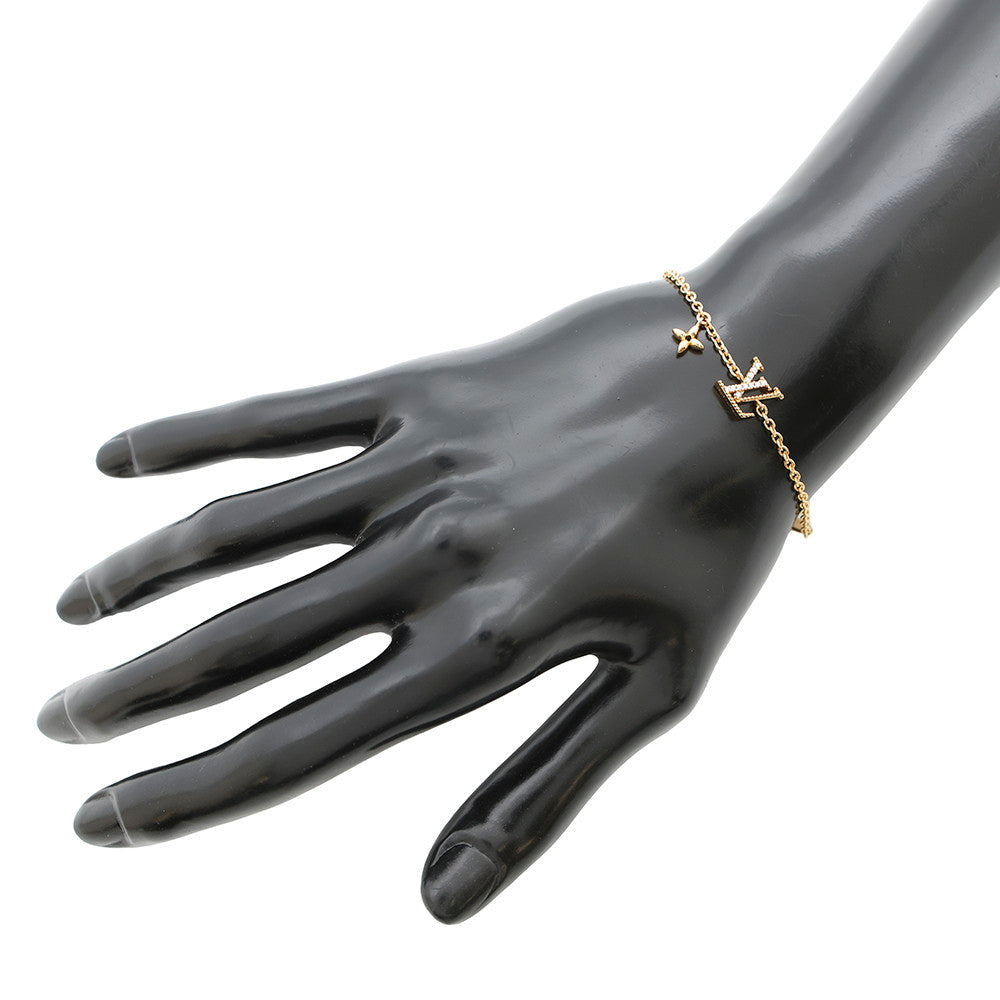 LOUIS VUITTON Bracelet・LV Iconic GoldM00587 Metal Rhinestone