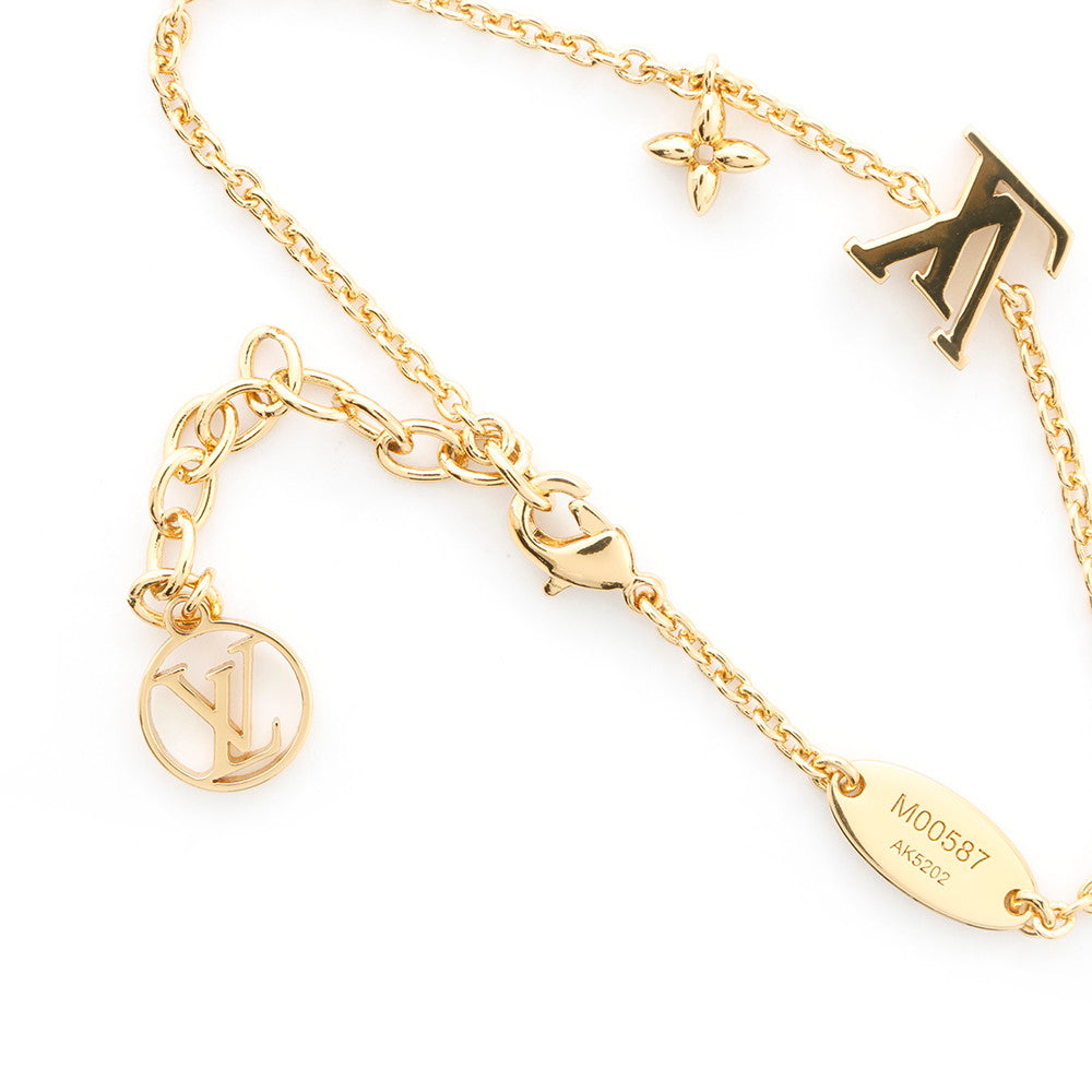 LOUIS VUITTON Bracelet・LV Iconic GoldM00587 Metal Rhinestone