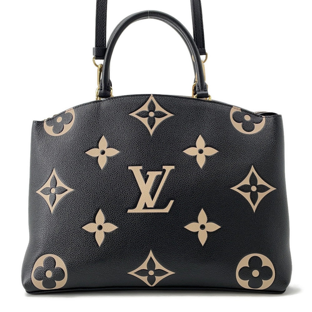 LOUIS VUITTON Grand Palais Noir/BeigeM45842 Monogram・Amplan Size MM