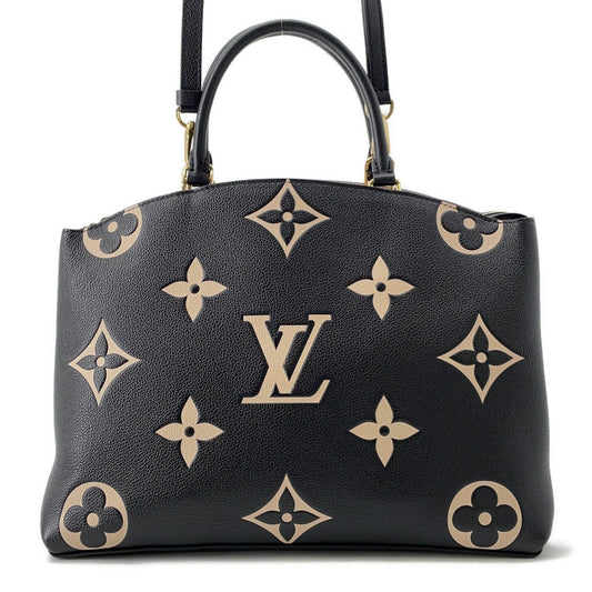 LOUIS VUITTON Grand Palais Noir/BeigeM45842 Monogram・Amplan Size MM