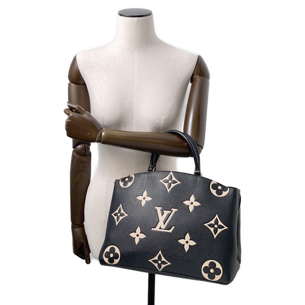 LOUIS VUITTON Grand Palais Noir/BeigeM45842 Monogram・Amplan Size MM
