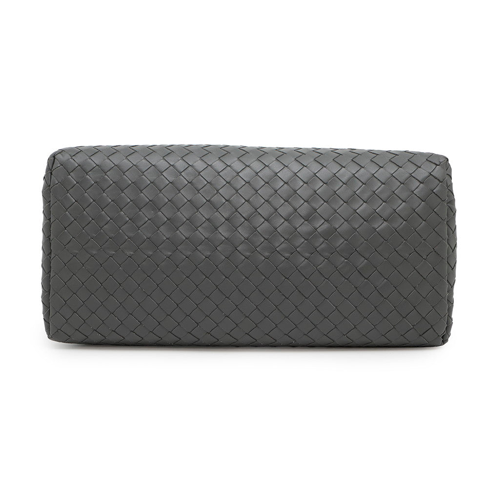 Bottega Veneta INTRECCIATO Roma 2WAYBag Gray489509 Leather Size Small