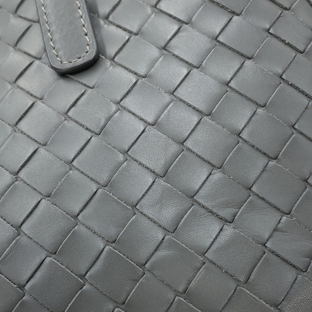 Bottega Veneta INTRECCIATO Roma 2WAYBag Gray489509 Leather Size Small