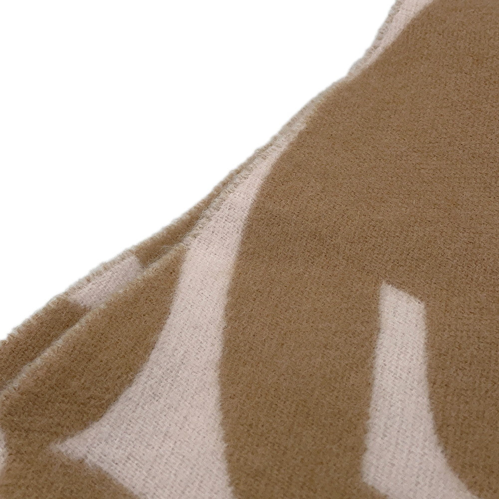 LOUIS VUITTON Flight Mode Scarf LV Medallion BeigeRoseM79213 Wool 100%
