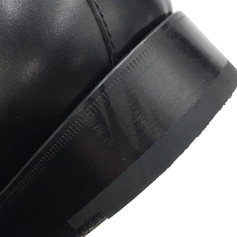 HERMES Short Boots Fortune BlackH222979Z Calf Leather Size Chronomat 44