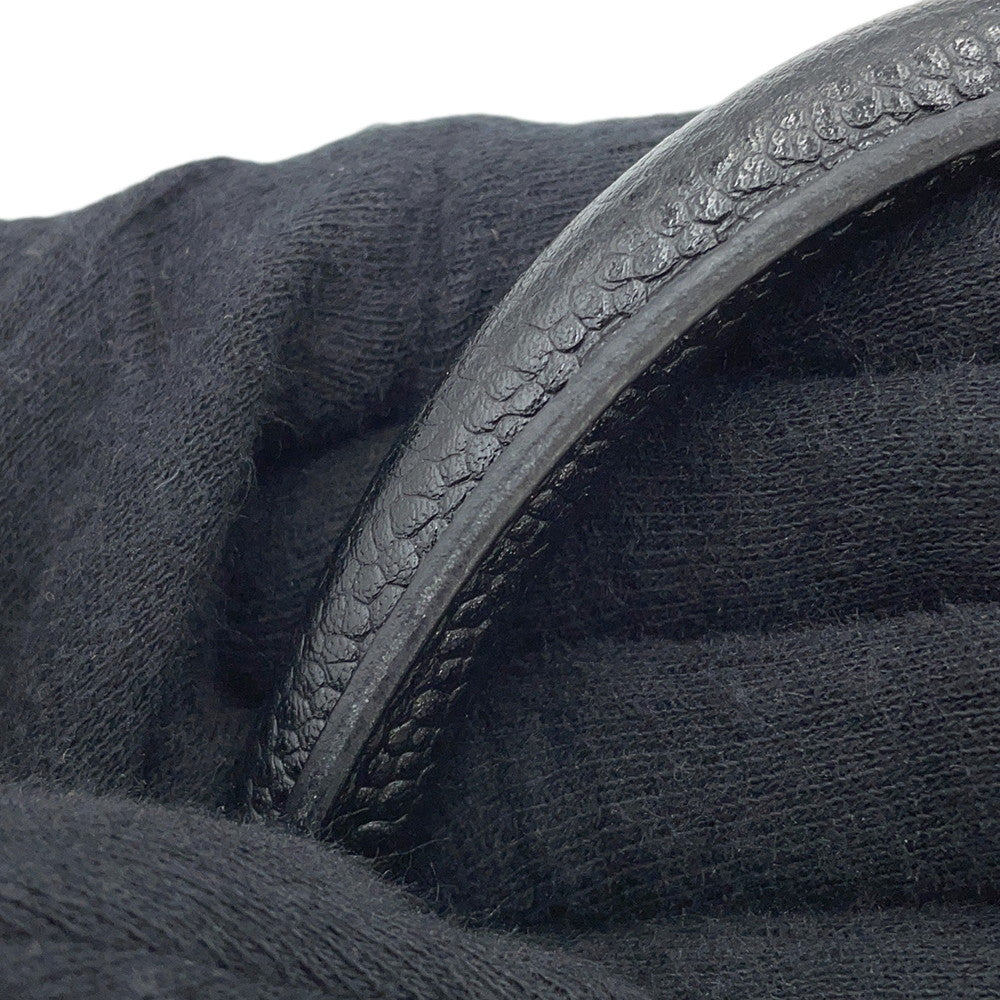 CHANEL CC Logo Handbag Black Caviar Leather