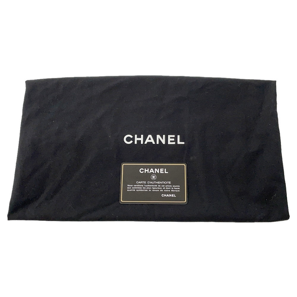 CHANEL CC Logo Handbag Black Caviar Leather