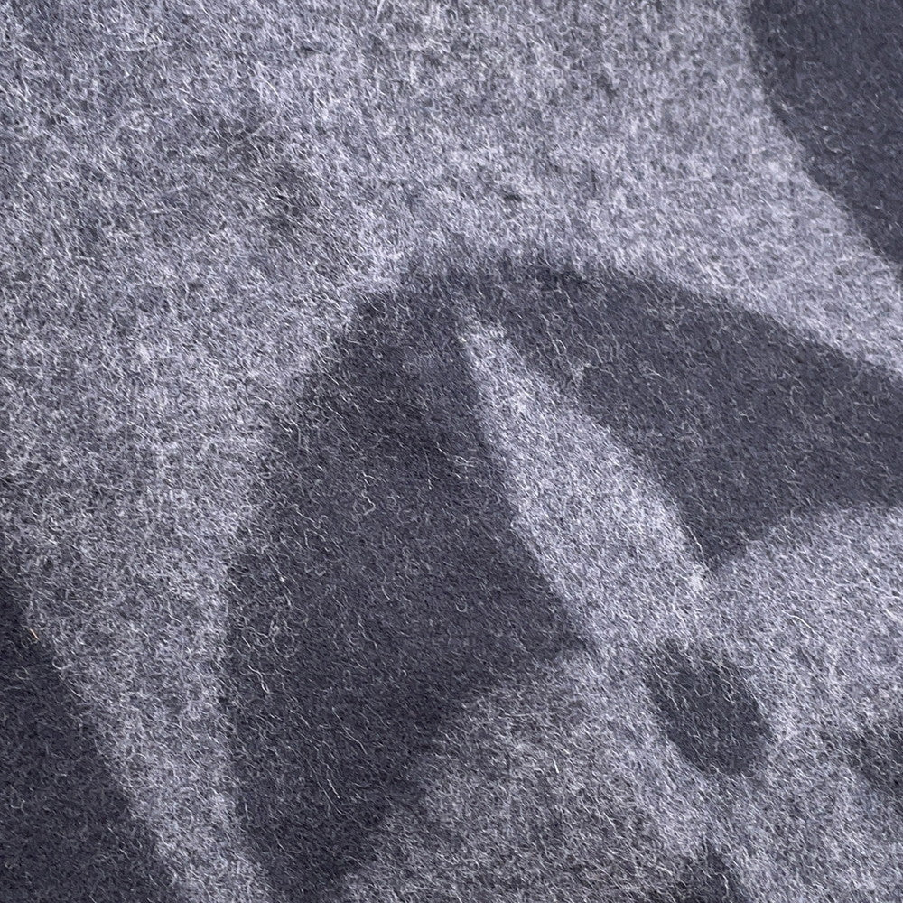 LOUIS VUITTON Echarpe cardiff NoirM72202 Wool 75% Angola 25%