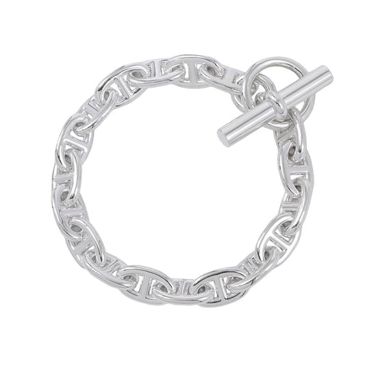 HERMES Chaine d'Ancre Bracelet 18 frames Size MM SV925