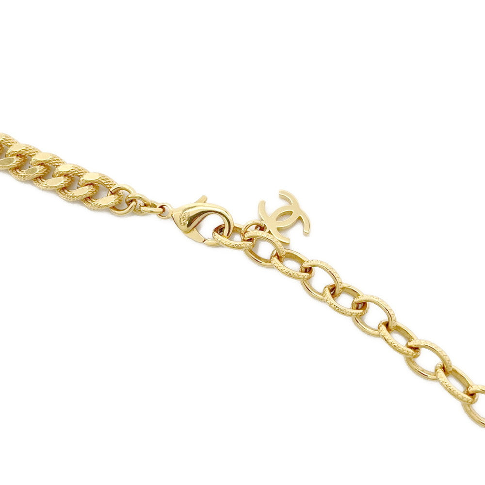 CHANEL CC Logo Rhinestone ChainBelt Gold Metal Rhinestone