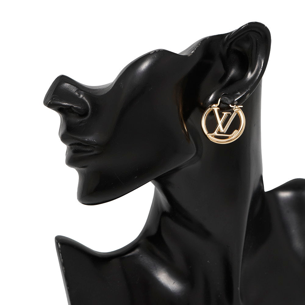LOUIS VUITTON Earrings・Louise LV CircleM00396 Metal