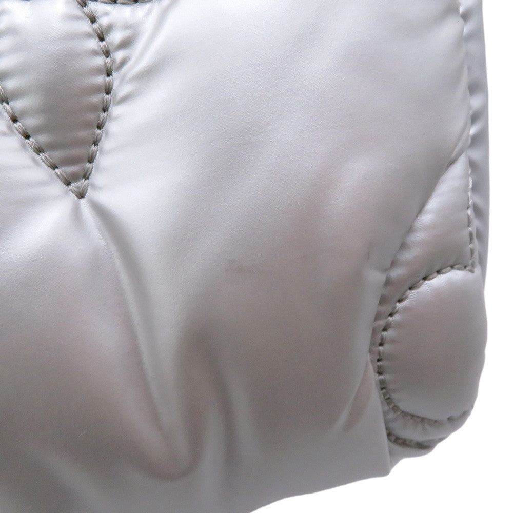 LOUIS VUITTON Speedy Bandouliere SilverM20973 Recycled MetallicNylon Monogram Size 25