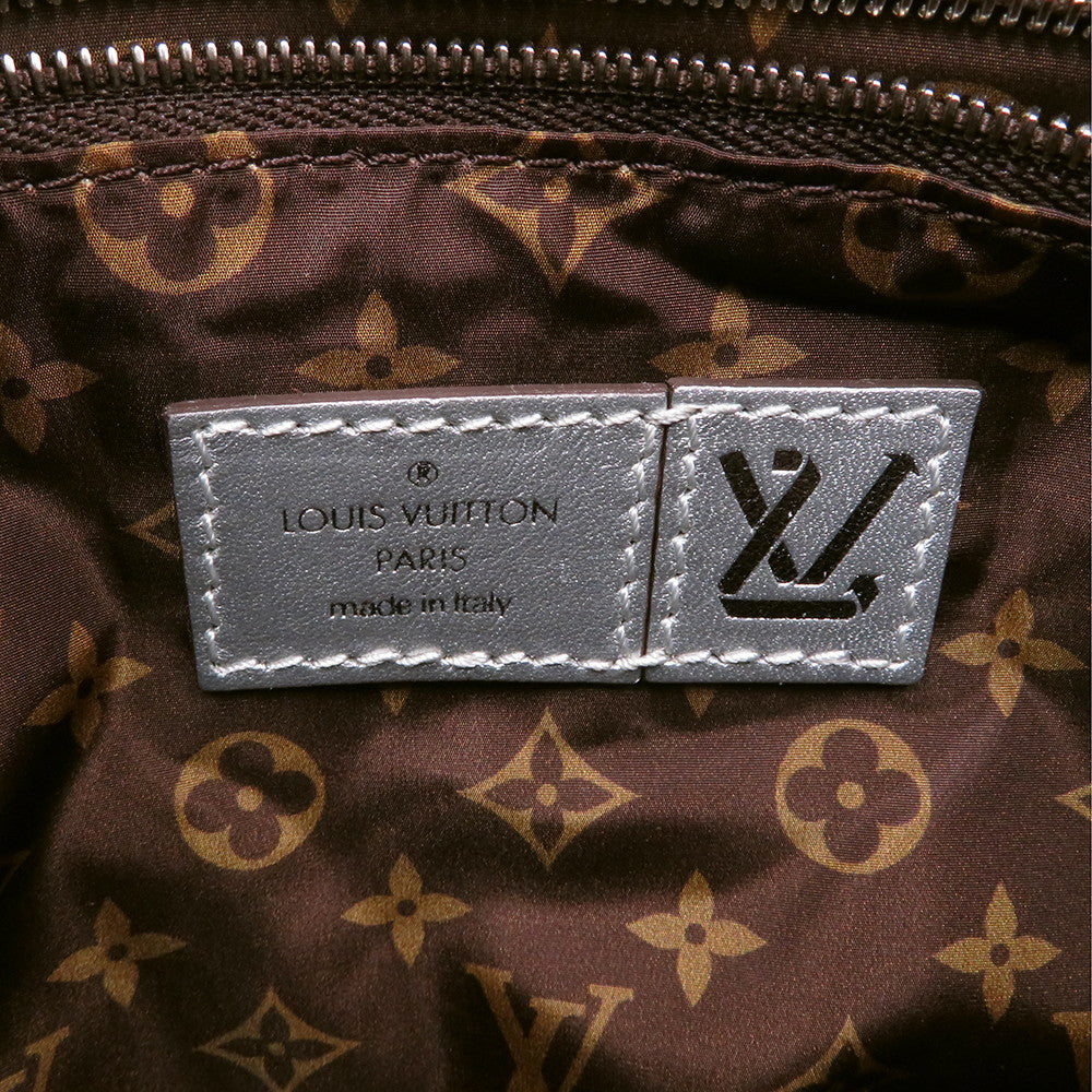 LOUIS VUITTON Speedy Bandouliere SilverM20973 Recycled MetallicNylon Monogram Size 25