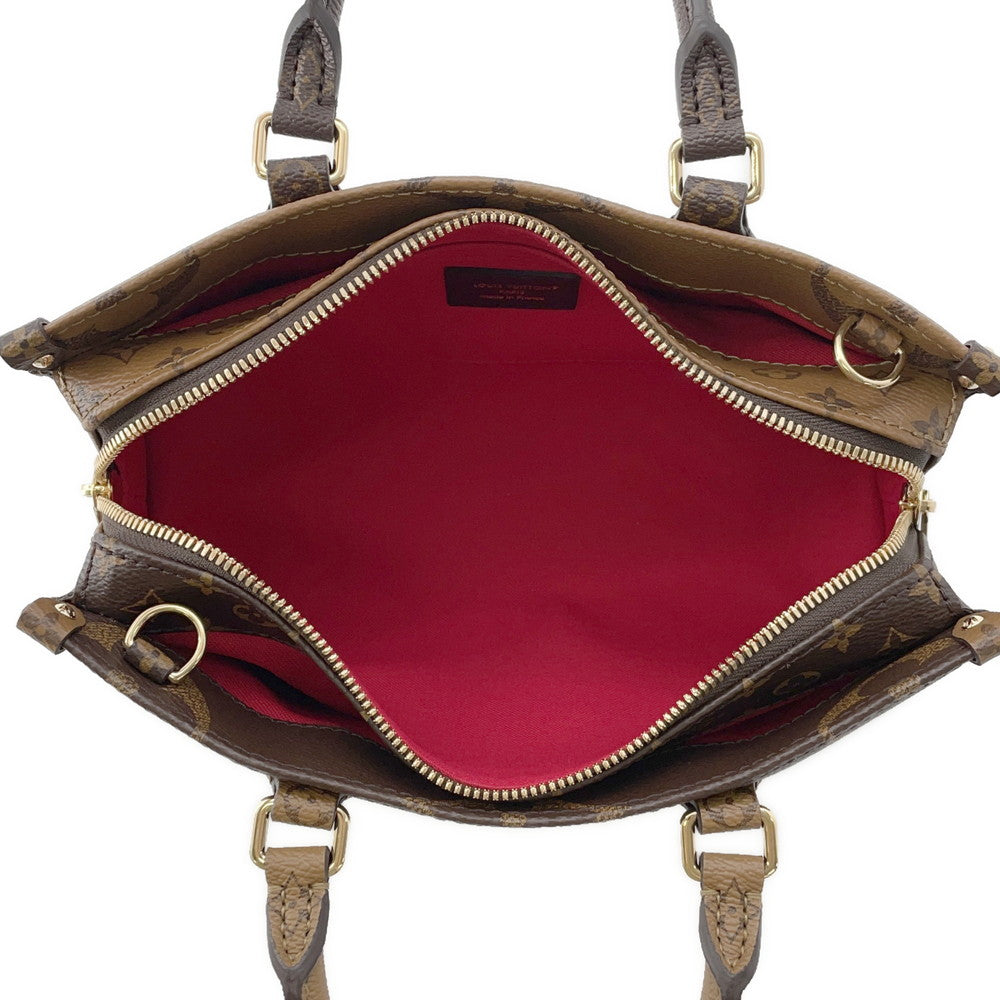 LOUIS VUITTON Onthego EW Chain RedM14236 Monogram Reverse Canvas Monogram Giant